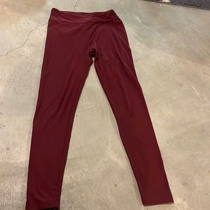 Lularoe one size burgundy leggings